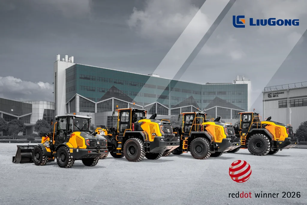 LIUGONG WINS 2026 RED DOT DESIGN AWARD FOR T-SERIES WHEEL LOADER FAMILY